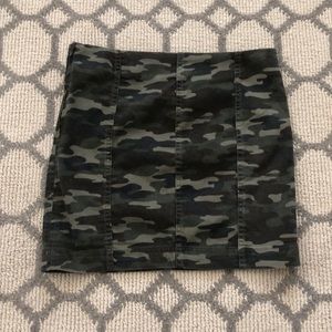 Free people Camo Skirt